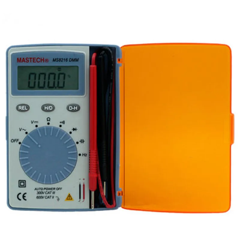 Mastech MS8216 Digital Multimeter Pocket Meter LCD Capacitance