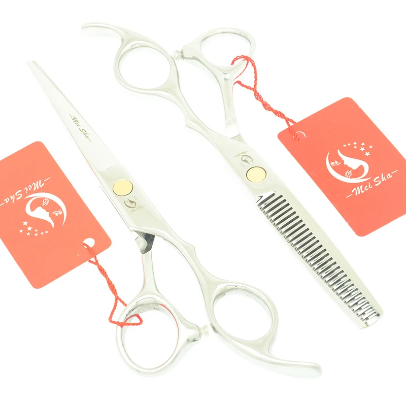 

Meisha 6.0 Inch Professional Hairdressing Scissors Stainless Steel Cheaper Human Hair Cutting Shears Thinning Tesoura HA0416