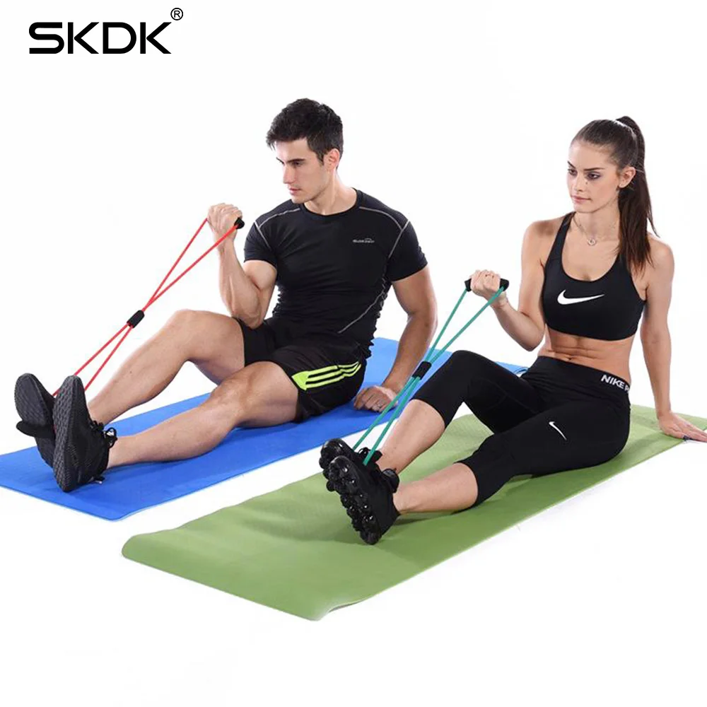 

SKDK 1PC Chest Expander Pull Rope Gym Fitness Yoga Training Bands Bodybuilding Anti-Rally Bands Elastic Rubber Resistance Bands