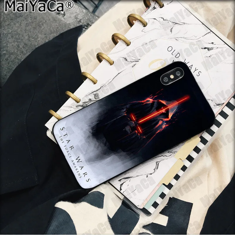MaiYaCa световой меч Звездные войны черный чехол для телефона Apple iphone 11 pro 8 7 66S Plus X XS MAX 5s SE XR мобильные чехлы - Цвет: A12