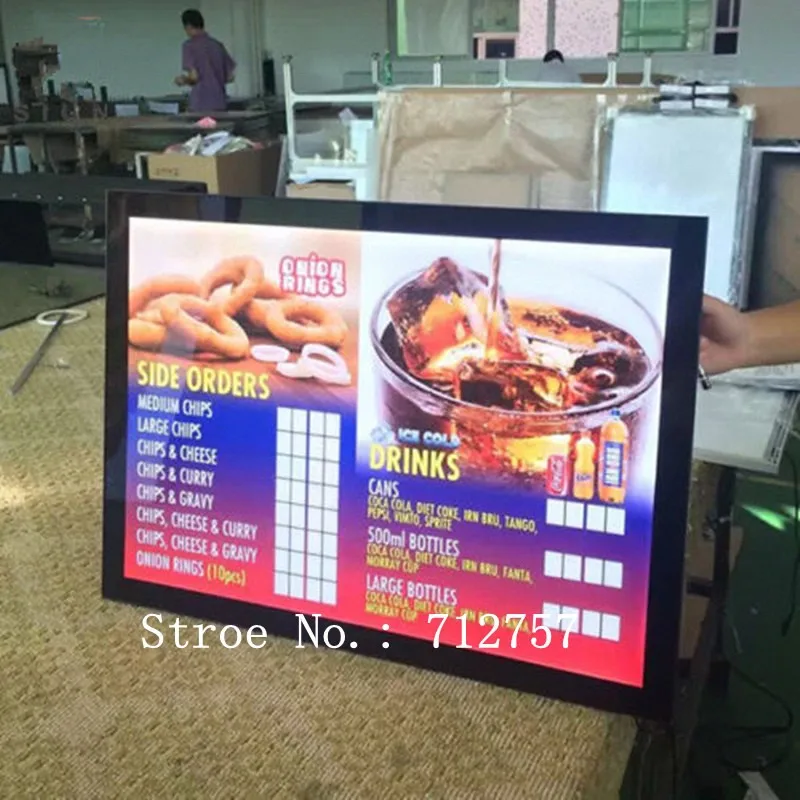 fast food led menu board