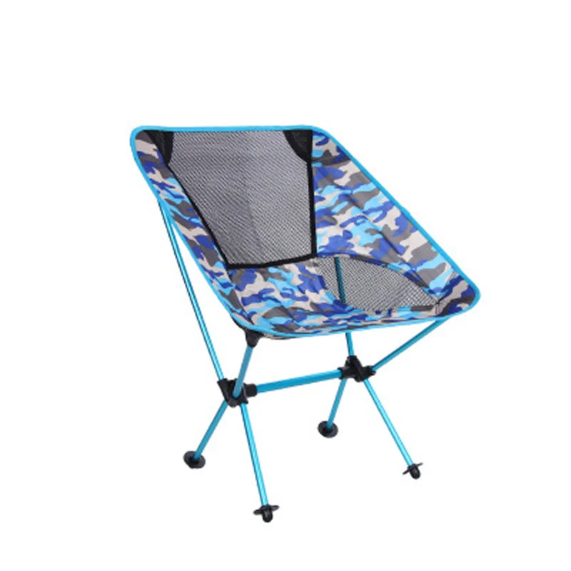  New outdoor camping folding chair camouflage Oxford cloth fishing chair ultra light portable leisur