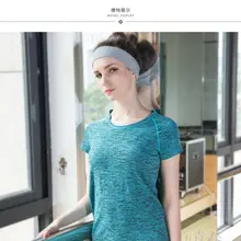 Быстросохнущая футболка для тренировок футболка компрессионные колготки женские спортивные футболки для бега с коротким рукавом футболки для фитнеса женские футболки и топы