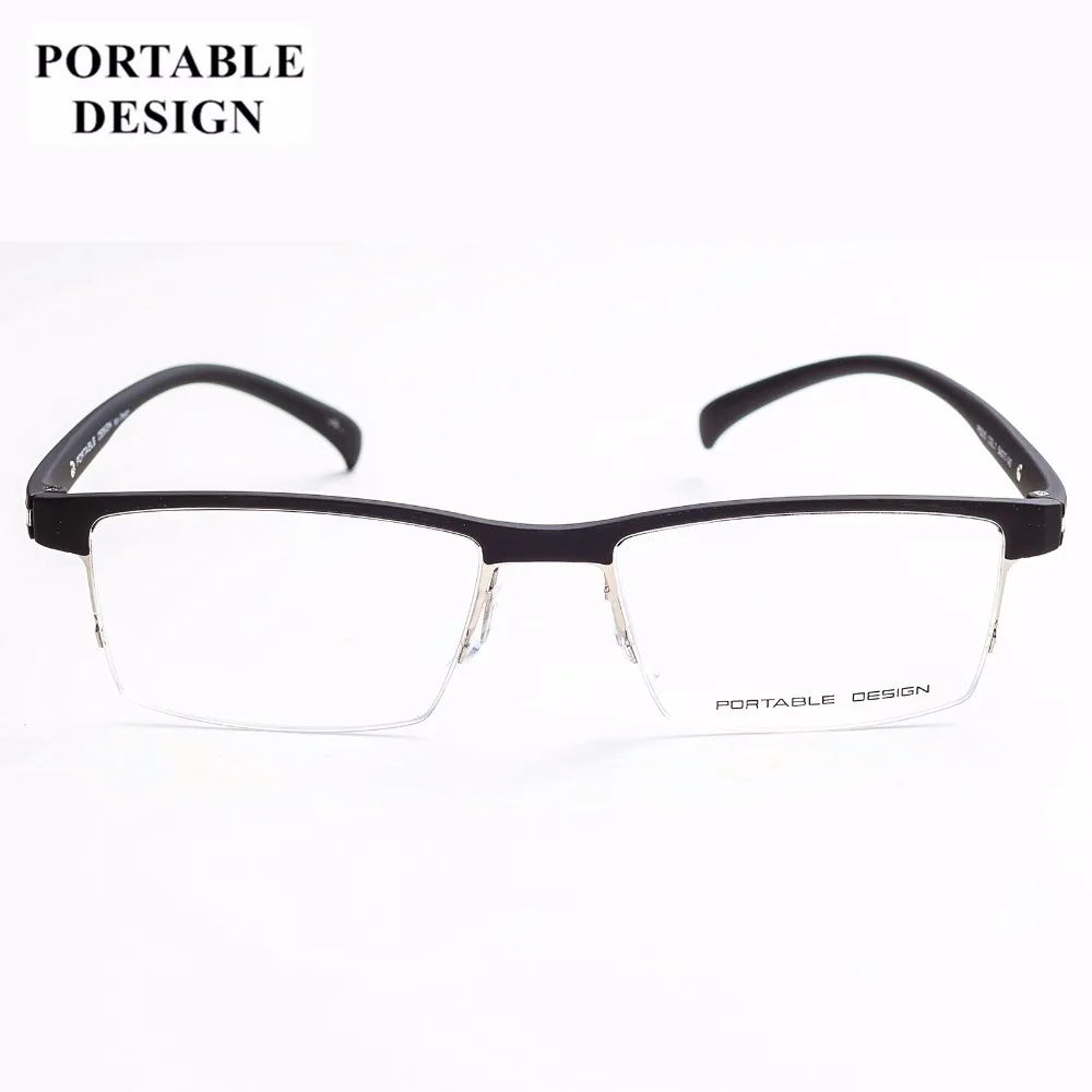 New Arrival Men Style Titanium Alloy Half Rim Quality Eye Glasses