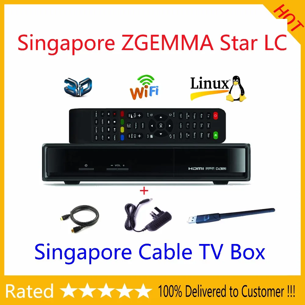 

1PCS Latest Singapore starhub tv box 2017 New Zgemma star LC DVB-C Linux Enigma 2 with 2xUSB pvr 3d ready HD cable tv box stab