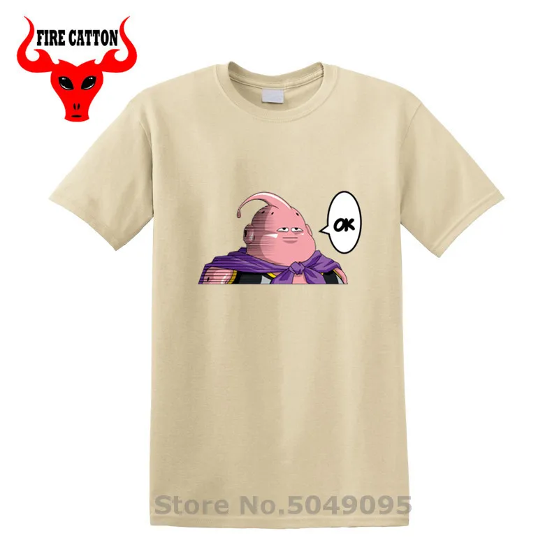 Для мальчиков на тему аниме Жемчуг дракона Fat Буу футболки Majin Buu OK One Punch Man порядке
