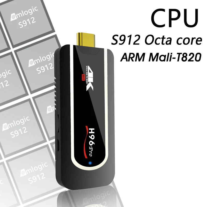 H96 Pro H2 TV Box Android 7 1 OS Amlogic S912 2 Гб 16 мини ПК четырехъядерный BT4.1 4G/5.G WiFi 1080P 4K HD Stick