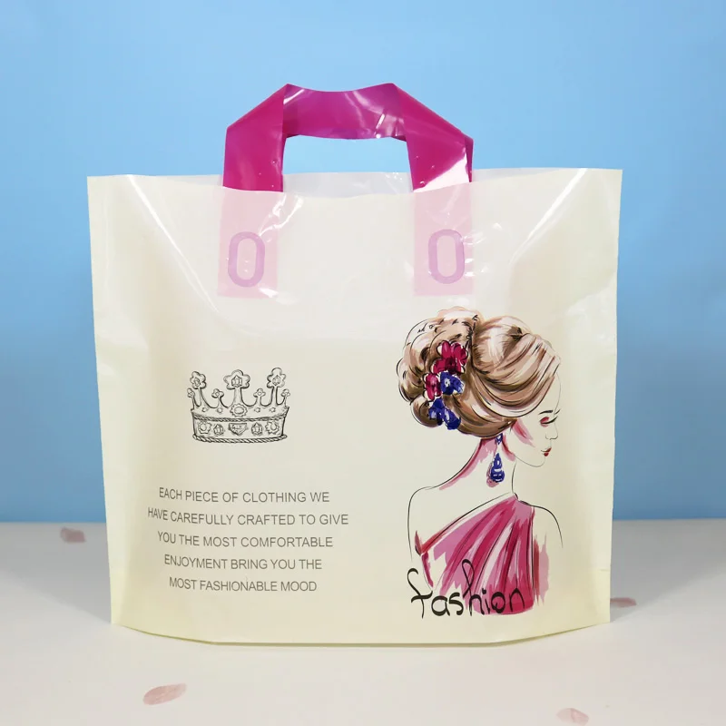 50 шт пластиковая сумка для одежды с ручкой Фламинго посылка для покупок спасибо прозрачные пластиковые подарочные мешки для конфет, Свадебный Вечерние
