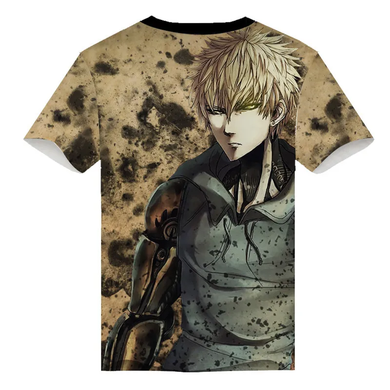 Cosroad Anime One Punch Man Saitama Genos Cosplay T shirt Men Women Short Sleeve Summer Tees Tops (9)