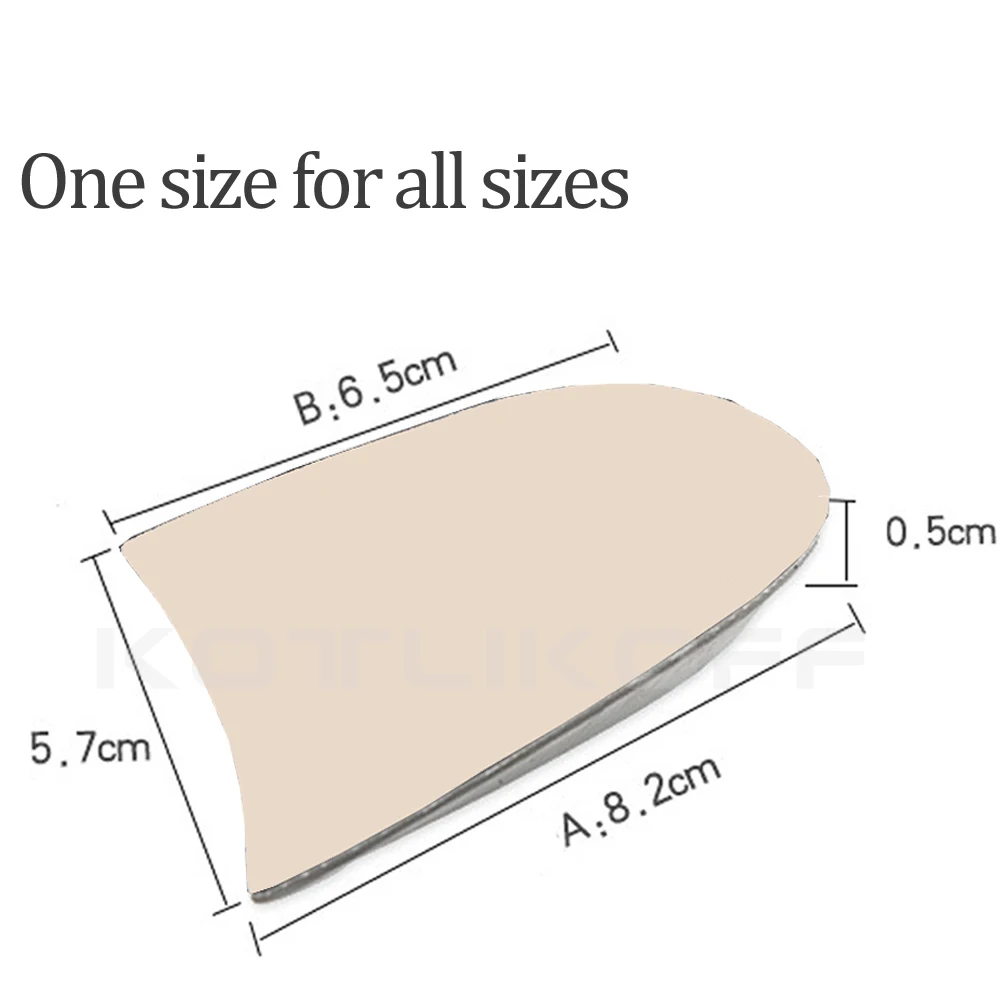 Shoe Insoles Orthopedic Sole O/X Type Leg Inserts Medial Lateral Heel Wedge Lift Silicone Pads Corrective Unisex