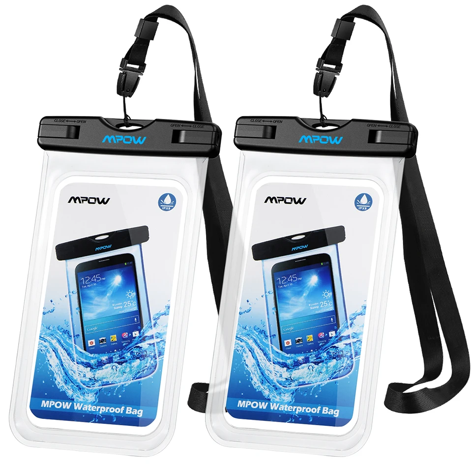 2 Pack Mpow 6.5 Inch IPX8 Waterproof Case Universal Phone Pouch Case Bag For iphone MPPA097AC (11)