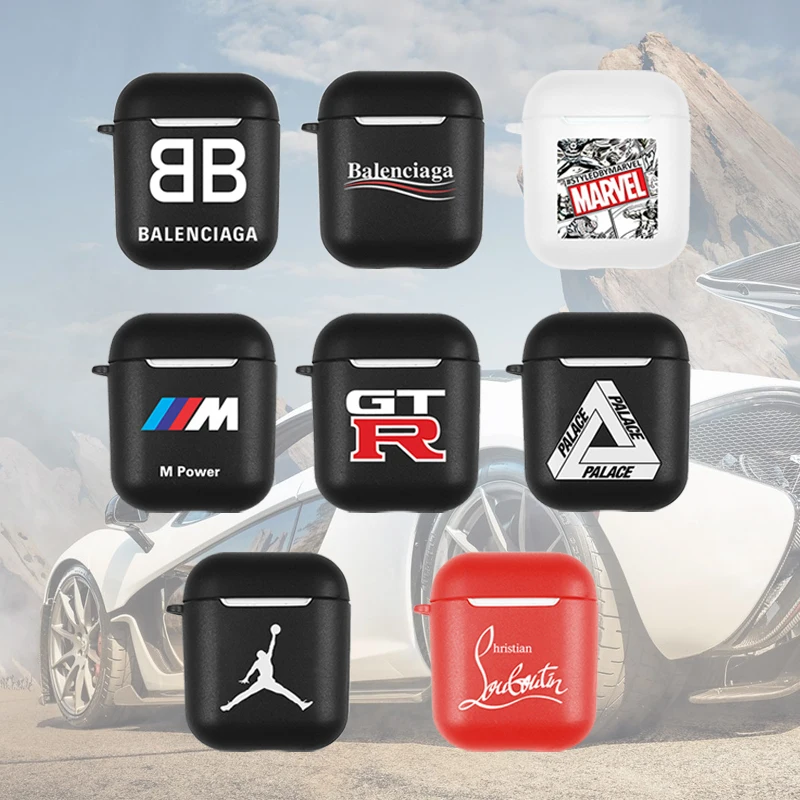 

Tide Brand Motorsport GTR TPU Cover For Apple Airpod 1 2 Three Grass Soft Silicone Bluetooth Headset Earphone Case