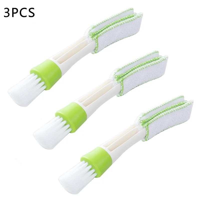 

Hoomall 3pcs Creative Ended Car Air Conditioner Vent Slit Cleaner Brush Instrumentation Dusting Blinds Keyboard Cleaning Brush