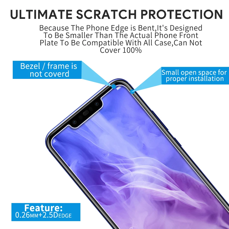 1 2 шт Защита экрана для Huawei Nova 3i HD закаленное стекло 9H жесткая пленка 3 Премиум