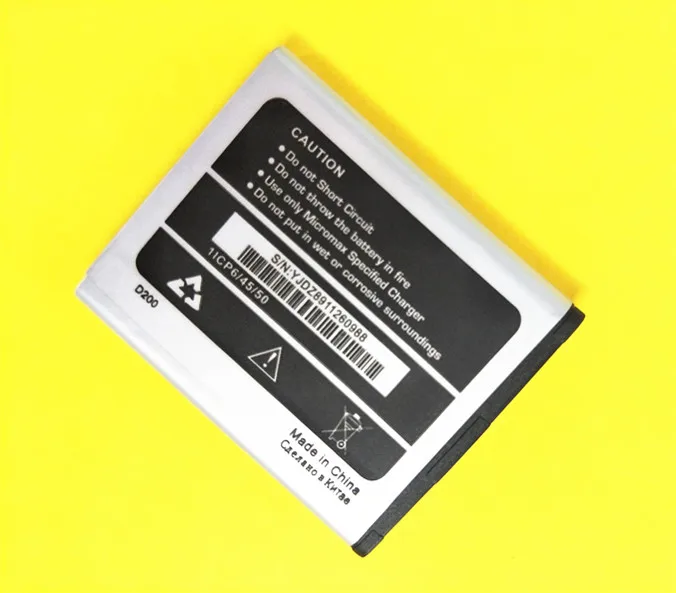 AZK 1pcs new For Micromax D200 Battery 1200mAh High Quality Replacement Mobile Phone Battery Parts