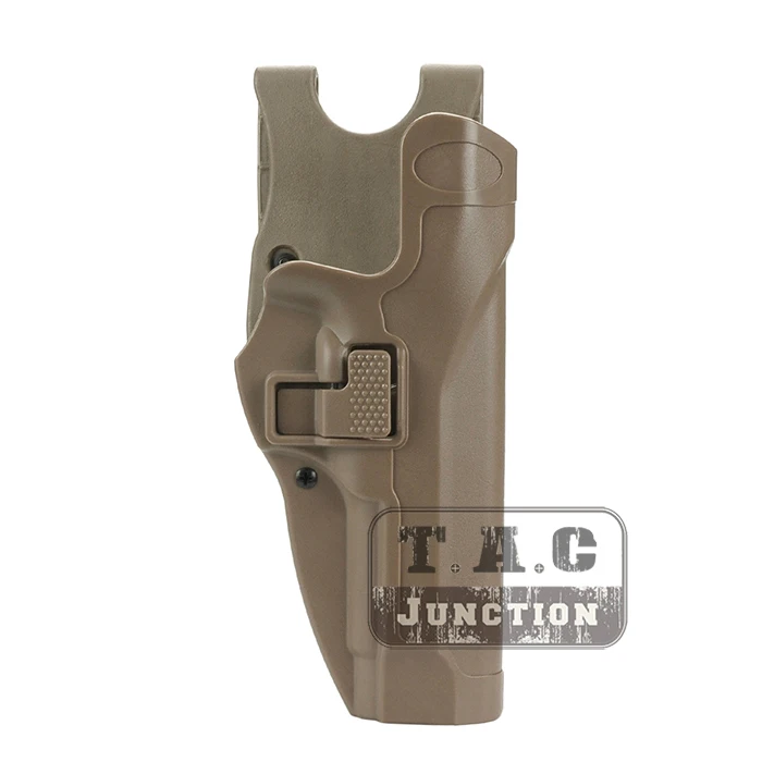 

Tactical Serpa Level 2 Auto Lock Duty Right Hand Pistol Gun Holster w/ Jacket Slot Duty Belt Loop for Beretta 92 96 M9 M92