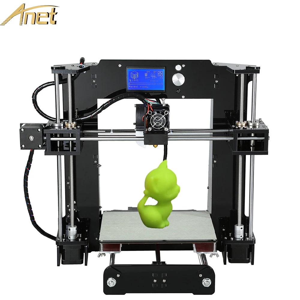  Newest Anet A6 3d-printer Large Printing Size Reprap Prusa i3 3D Printer Kit DIY With Free 10m Filament 16GB Card Video 