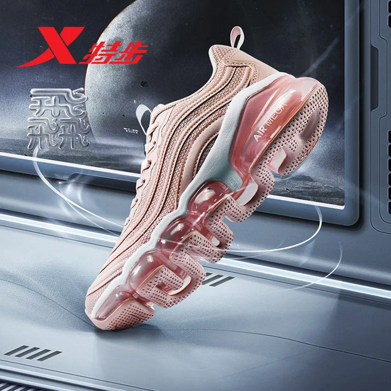Xtep AIR MEGA женская обувь для бега бесплатная доставка тканая дышащая с воздушной