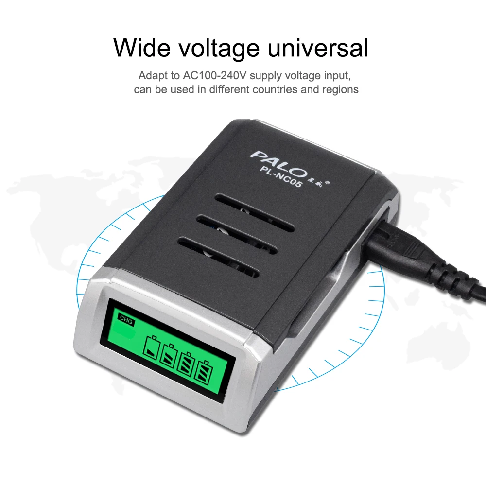 LCD Display With 4 Slots Smart Intelligent Battery Charger For AA / AAA NiCd NiMh Rechargeable Batteries LCD Display With 4 Slots Smart Intelligent Battery Charger For AA / AAA NiCd NiMh Rechargeable Batteries