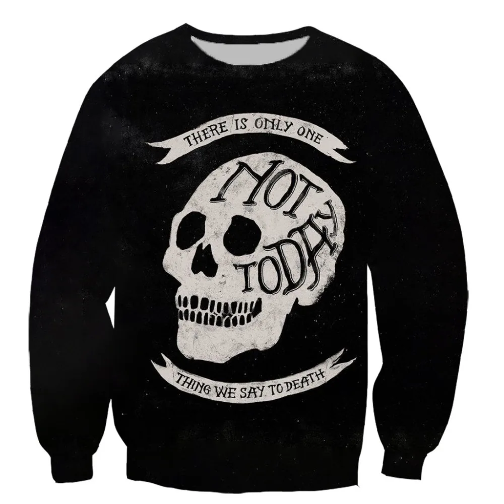 

Game of thrones not today Arya stark men women pullover sweatshirts plain sweatshirt 3D printed cool streetstyle sweatshirts