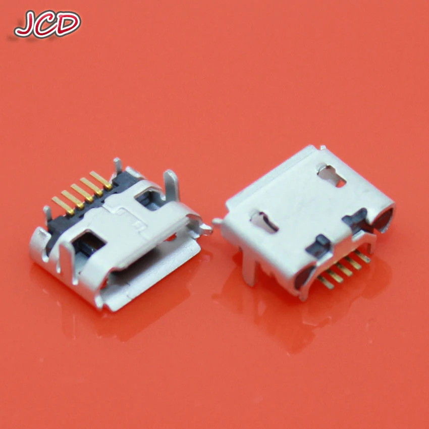 JCD 30 шт. Micro USB 5 контактный разъем гнездо B Тип звуковой для зарядки хвоста