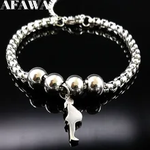 Модный браслет из нержавеющей стали для беременных женщин Серебряный цветный бусины браслет для женщин подарок ювелирные изделия pulsera hombre BB1102B