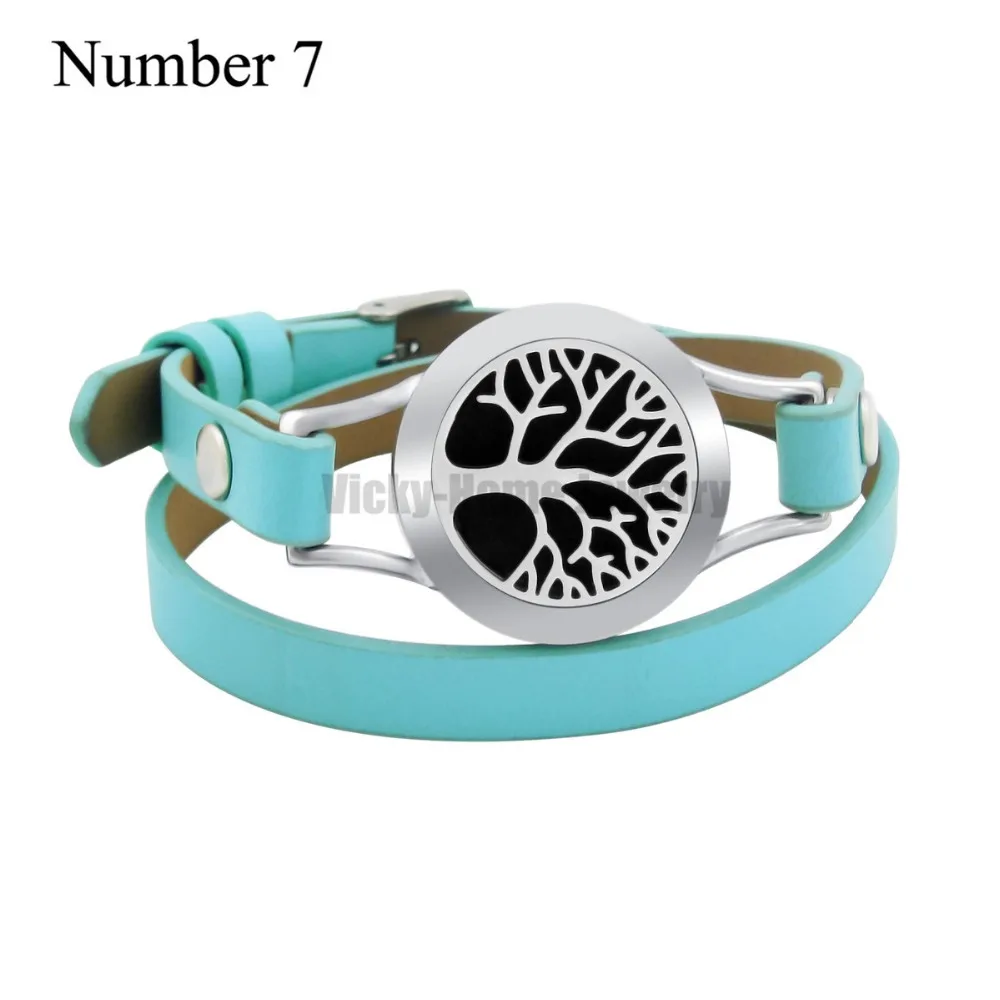 ZP-BS079-2 Diffuser Leather Locket Bracelet_