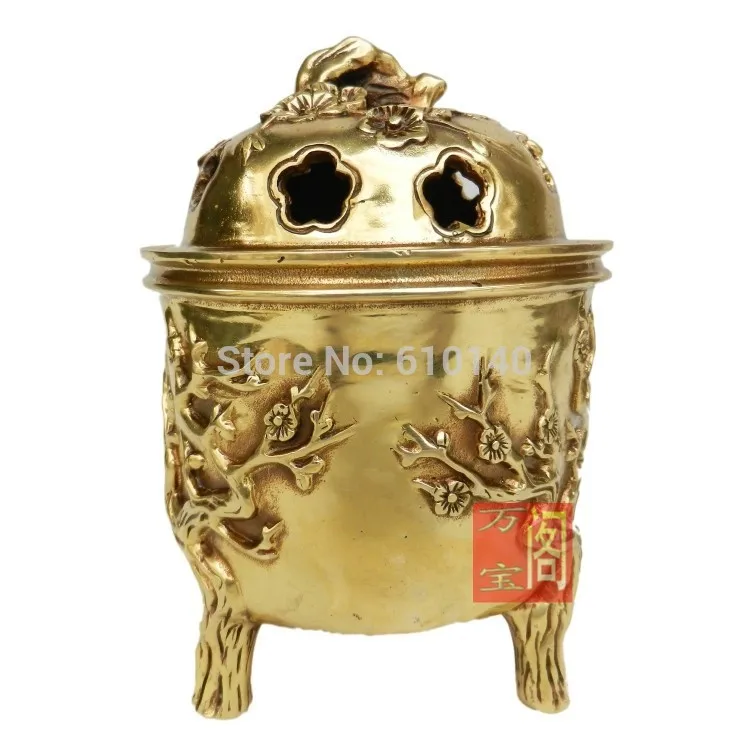 

Copper Plum incense vaporizer Buddhist supplies feng shui ornaments