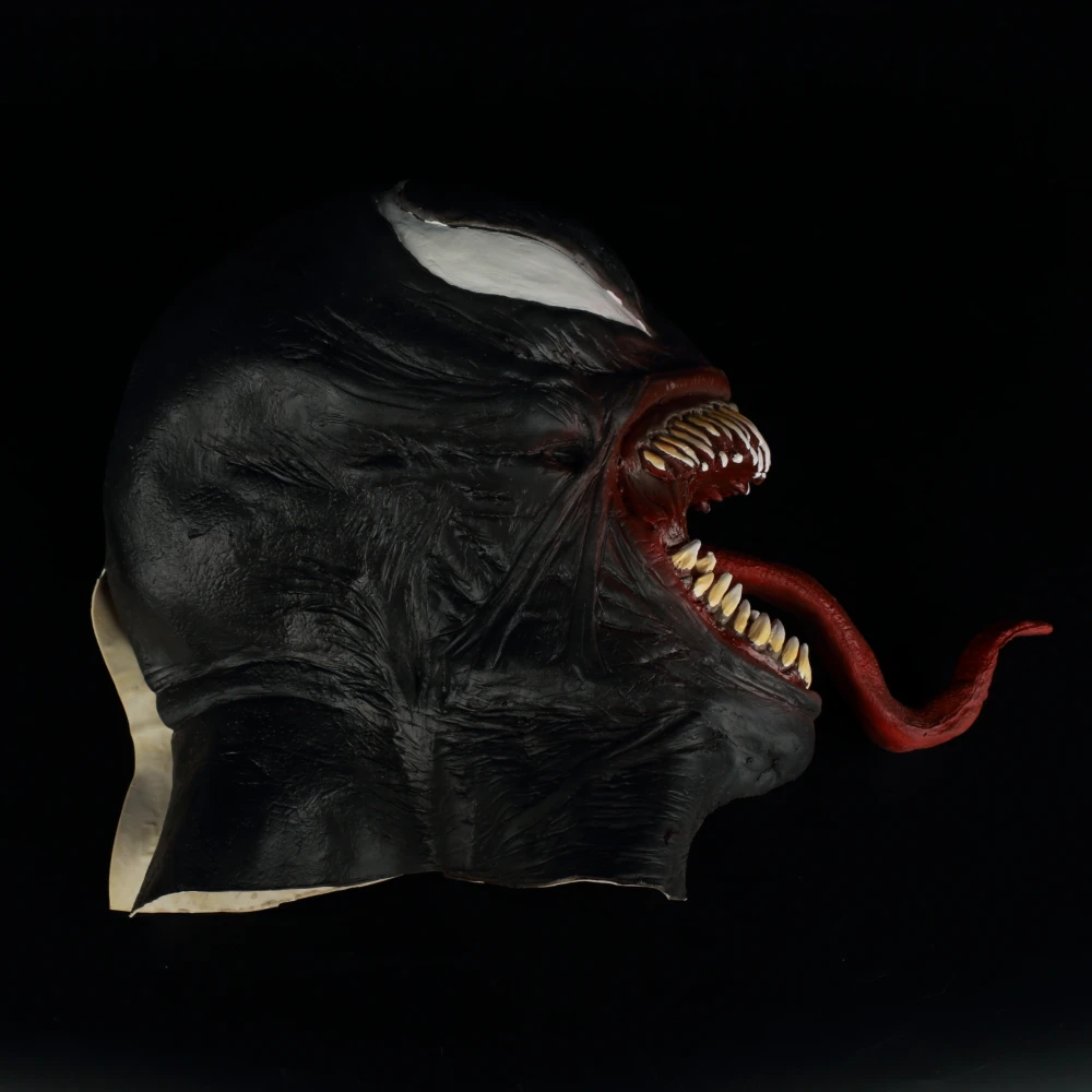 Spider-Man The Venom Mask Cosplay Spider Man Edward Brock Dark Superhero Venom Latex Masks Helmet Halloween Party Props (13)