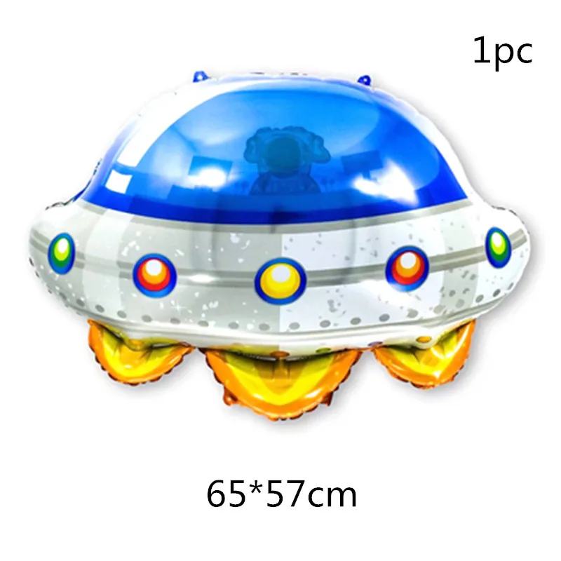 Космические вечерние космонавты и ракеты корабль фольгированные шары Галактика/Солнечная система тема вечерние для мальчиков детские украшения на день рождения - Цвет: flying saucer