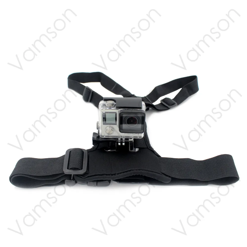 Vamson для SJCAM Аксессуары Эластичный лямочный Пояс Ремень нагрудный ремень крепление для eken для Yi камеры VP204