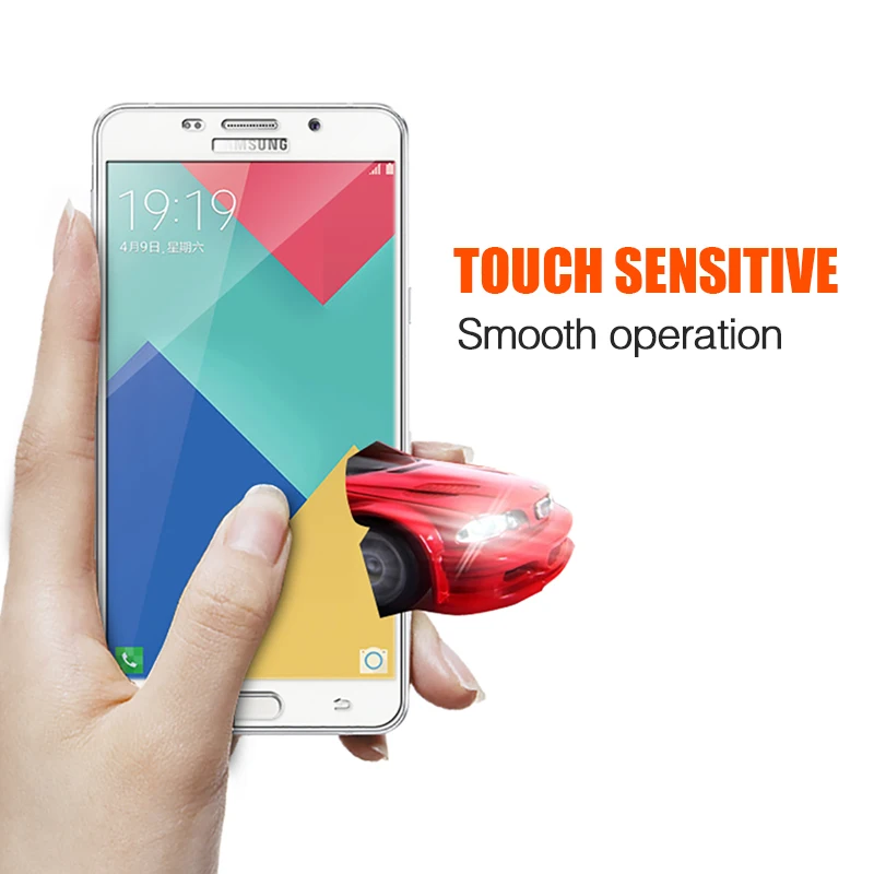 С уровнем твердости 9 H полное покрытие закаленное защитное стекло Стекло для Samsung Galaxy A3 A7 A5 A7 A3 A5 Стекло Экран Защитная пленка для Фольга