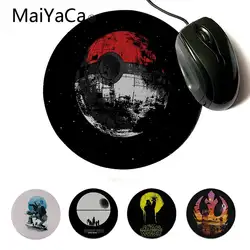 MaiYaCa Нескользящие PC Звездные войны Звезда смерти современный Мышь колодки индивидуальный дизайн игровой компьютер круглый Мышь колодки