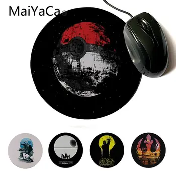 

MaiYaCa Non Slip PC star wars death star Modern Mouse Pads Custom Design Gaming Computer Round Mouse pads For lol csgo