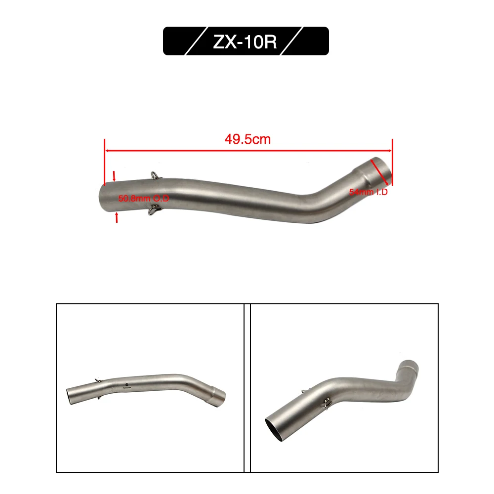 Alconstar для Kawasaki ZX10R 2008-2010 мотоцикл выхлопной среднего Соединительная труба глушителя ЭСКАТО соединительной трубы средней трубы