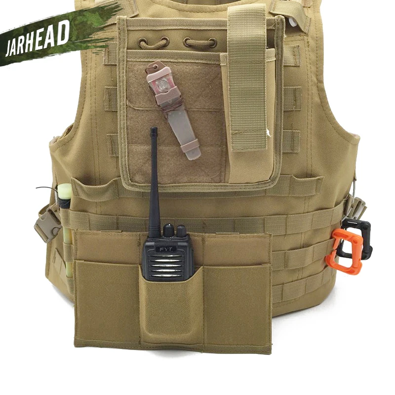 Портативный Открытый ОХОТА MOLLE Quick Release тройной M4 Журнал пистолет сумка эластичный нейлон фонарик радио держатель сумка