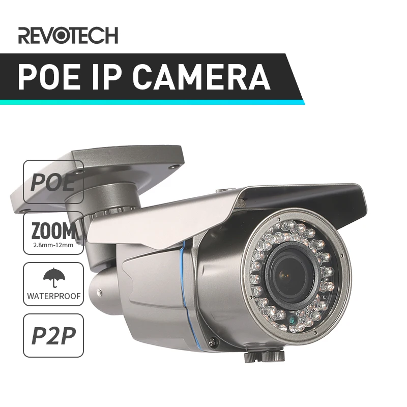 POE Водонепроницаемая 1080P 2,8-12 мм зум ip-камера 42 светодиодный 2.0MP наружная камера безопасности ONVIF ночного видения P2P CCTV Cam