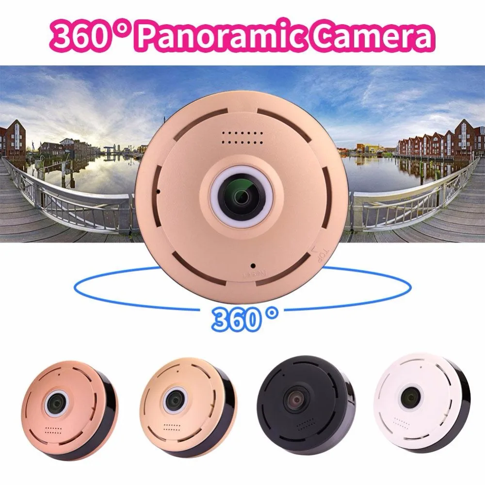 

Esddi 360 Degrees Panoramic Camera Wireless WiFi Video Camera DPI 1.3MP HD 1280*960 Monitor Support Night Vision Network Safety