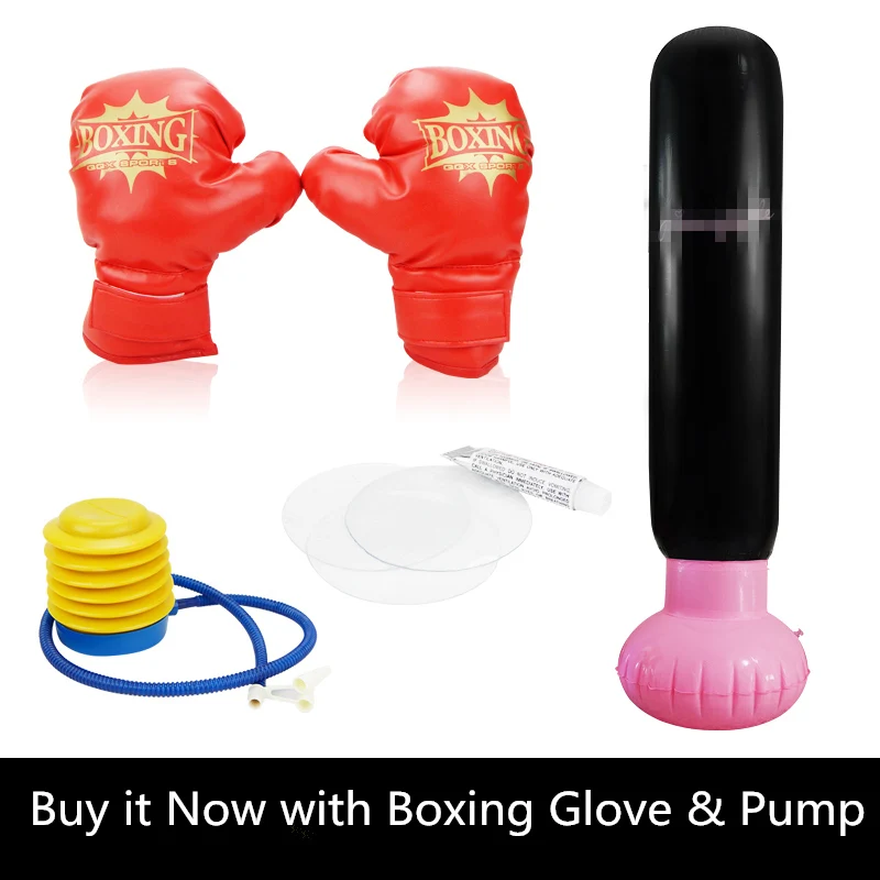 Inflatable Boxing Gloves Punching Bag Kids Toys Vent Toy