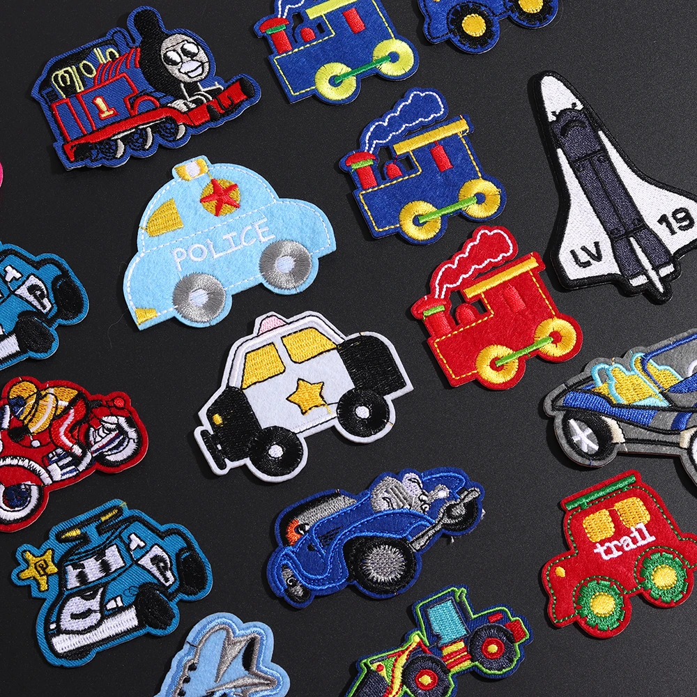 Sew On Patch Kids Crafts T Shirt Embroidery Badge Helicopter Embroidered Iron 