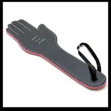 Free shipping black hand leather sex whip sexy whip for cosplay