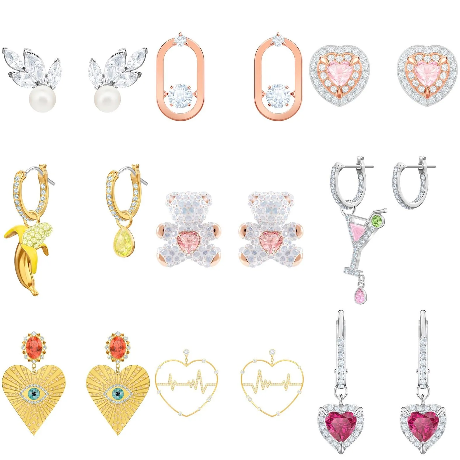 

Fanier Fanier 100% Sterling Silver Original 1:1 High Quality Love Earring Jewelry Free Mail Women