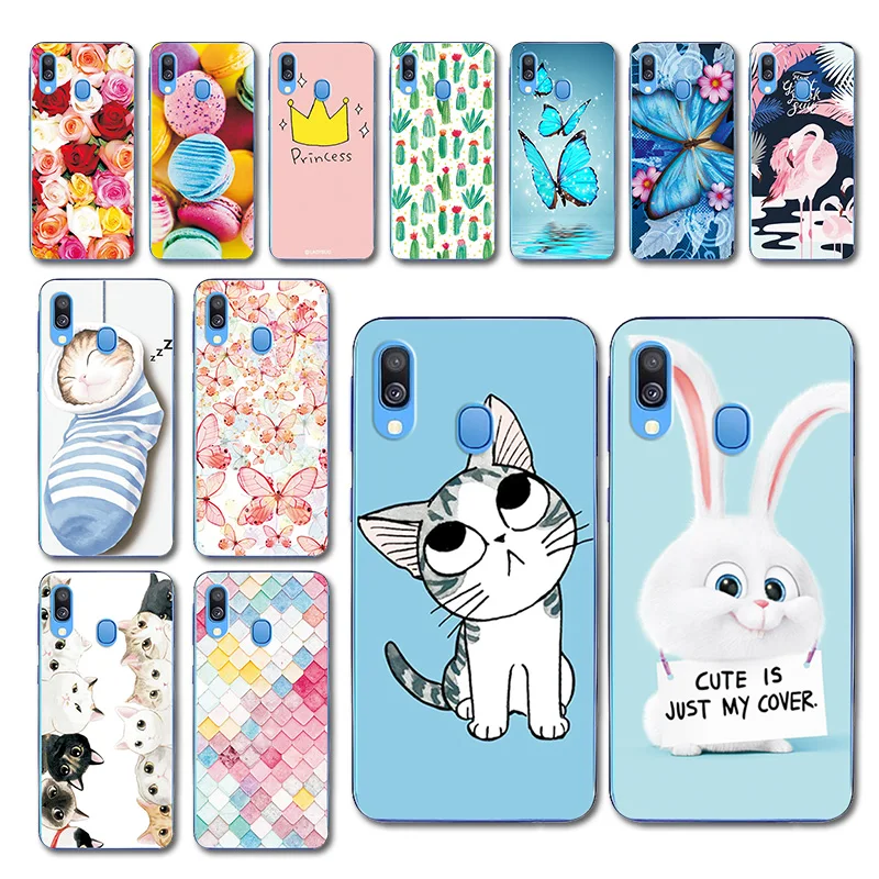 

New Various Dark Men Style Painted Case For Samsung Galaxy A40 SM-A405F Animal Capa Shell For SamsungA40 A 40 5.9" Cover Fundas