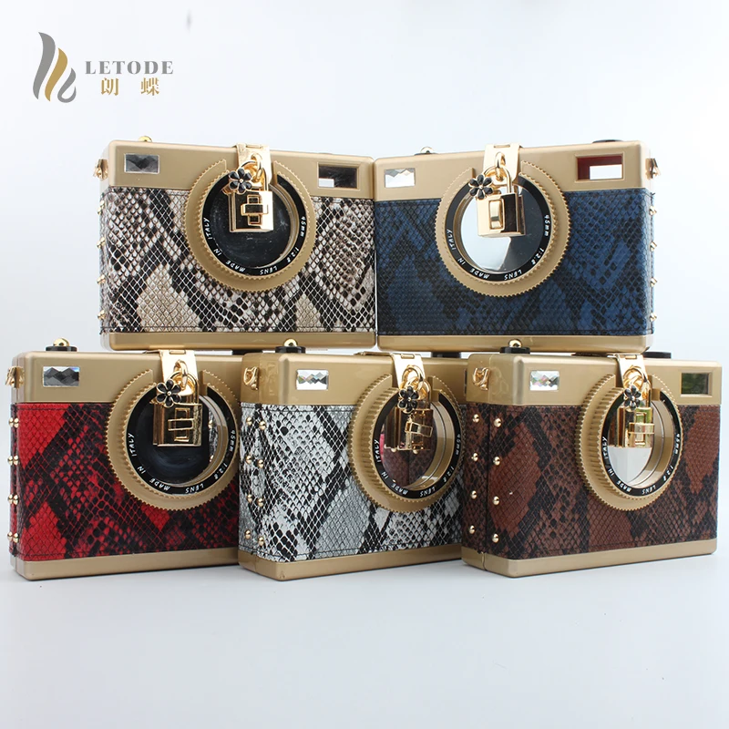 

Women's Handbags Fashion Evening Clutch Bag Camera shape Banquet Party PU Casual Shoulder & Crossbody Messenger Bags Hard Case