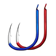 30 шт./упак. 5 H углеродистой стали призрак зубы Крючки рыболовные Крючки белый большой удлиненные хвостовик рыболовный крючок Размеры