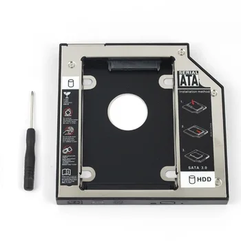 

WZSM Wholesale New 2nd SATA HDD Hard Drive Caddy 12.7mm for Lenovo IdeaPad Y450 Y460 Y530 Y550 Y560 Y570 Y650 Y710 Y730 Y580