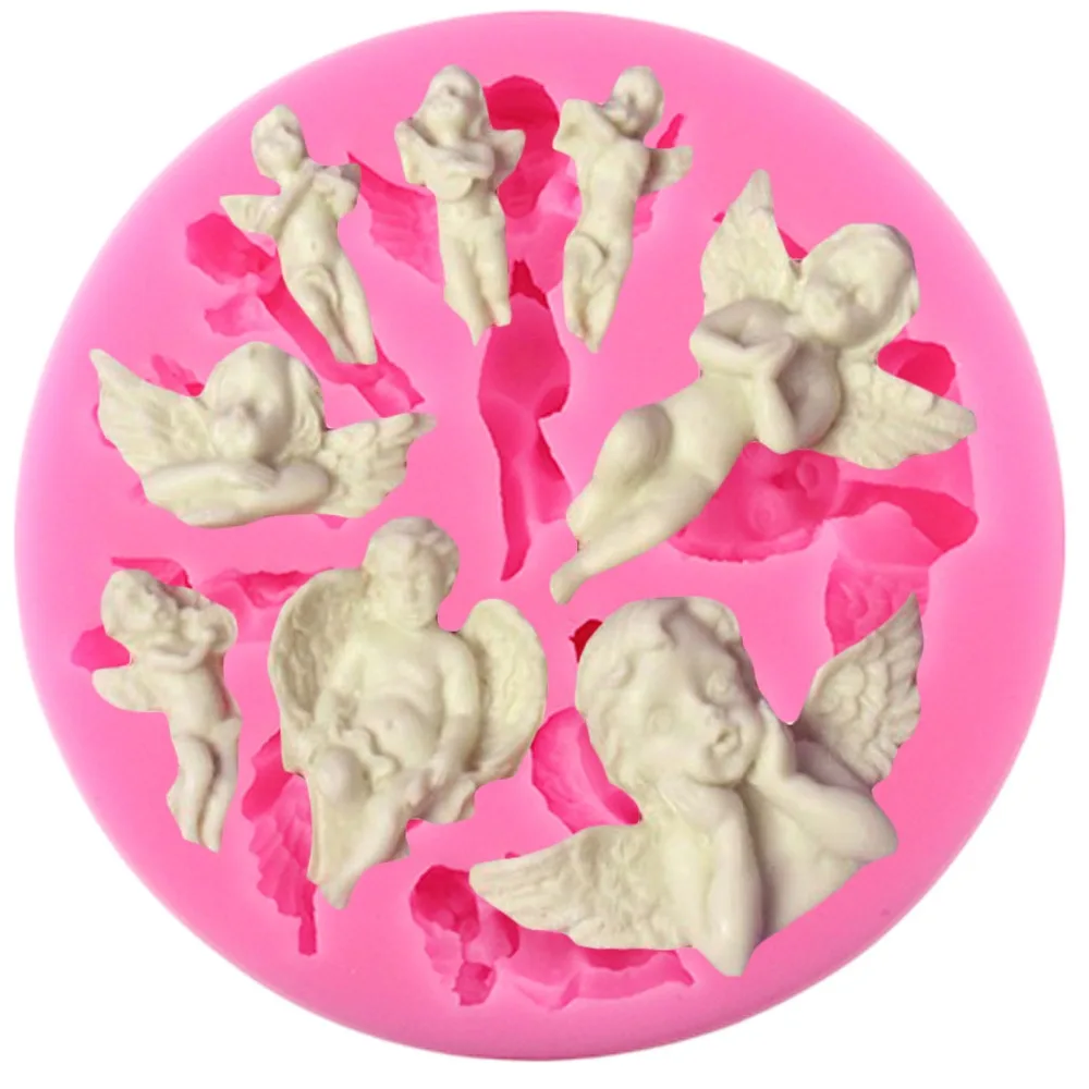 

DIY Silicone Fondant Cake Little Angel Molds Cake Decoration Tools Chocolate Mold Mini Style Candy Clay Mould