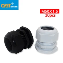10 шт Высокое качество IP68 M50 Водонепроницаемый нейлон кабельный ввод