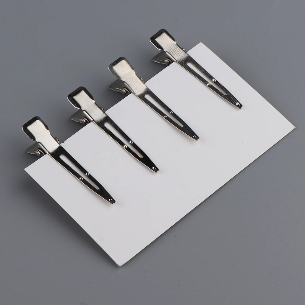 Pack of 8 Professional No Bend Hair Clips, Hairstyling Tool No Crease, No Mark, Great For Hair Styling and Makeup Application