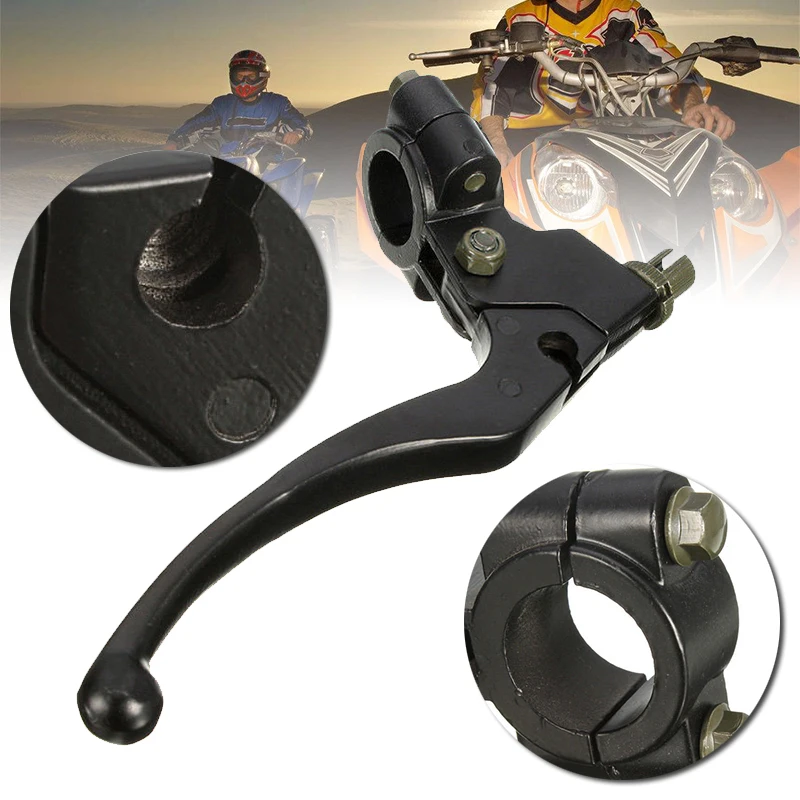 Aluminum Alloy Left Short Stunt Clutch Lever Perch Black Motorcycle Brake Clutch Levers